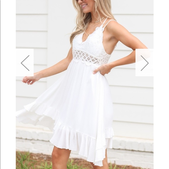 Smocked crochet lace dress - Picture 6 of 6